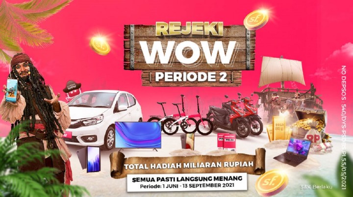 Smartfren Rejeki WOW Treasure Hunt Periode Kedua